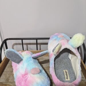Dearfoam Pastel Bunny Slippers
